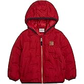 LONDON FOG Unisex Kid's Midweight Quilted Puffer Jacket Hooded Coat