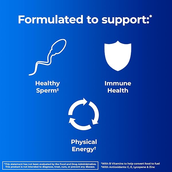 ONE A DAY MEN’S PRE-CONCEPTION HEALTH MULTIVITAMIN TO SUPPORT HEALTHY SPERM, SUPPLEMENT FOR MEN WITH VITAMIN C, VITAMIN E, SELENIUM, ZINC, AND LYCOPENE, 30 COUNT