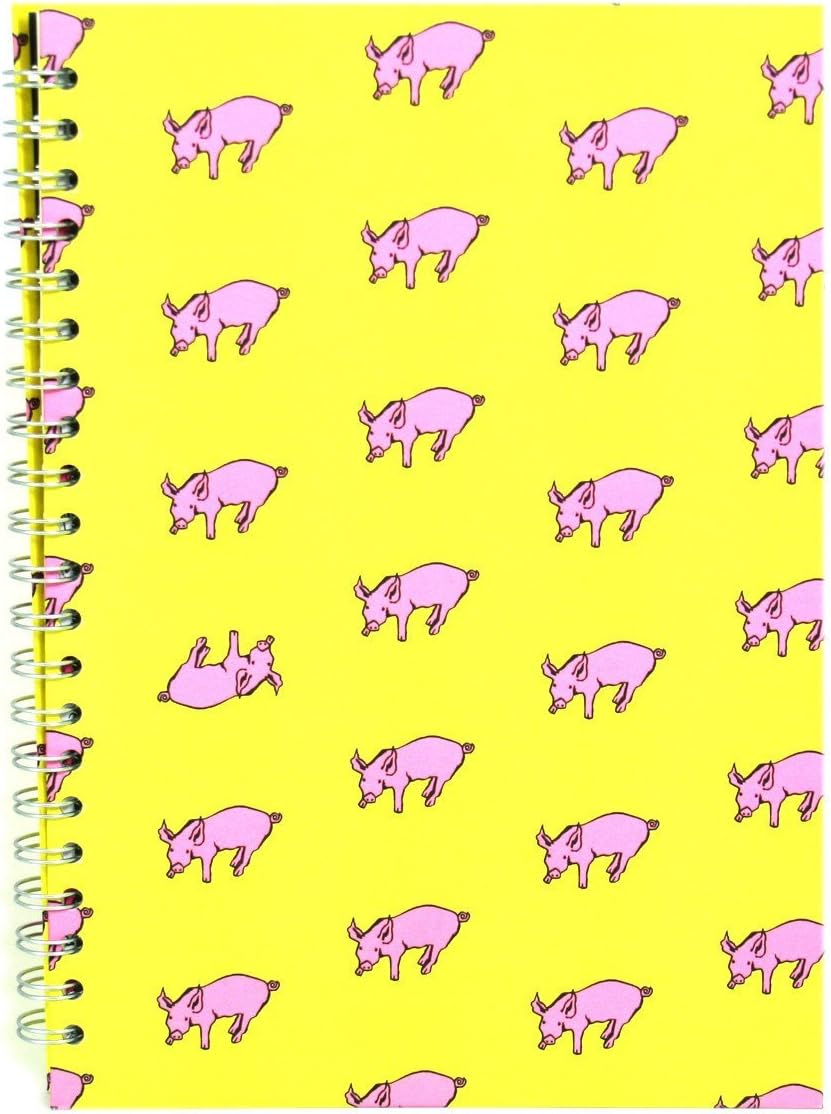 Pink Pig A4 Portrait Sketchbook, Sunshine Yellow