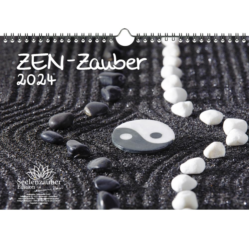 Zen Magic DIN A4 Calendar for 2024 Feng Shui Yoga Relaxation Seelenzauber