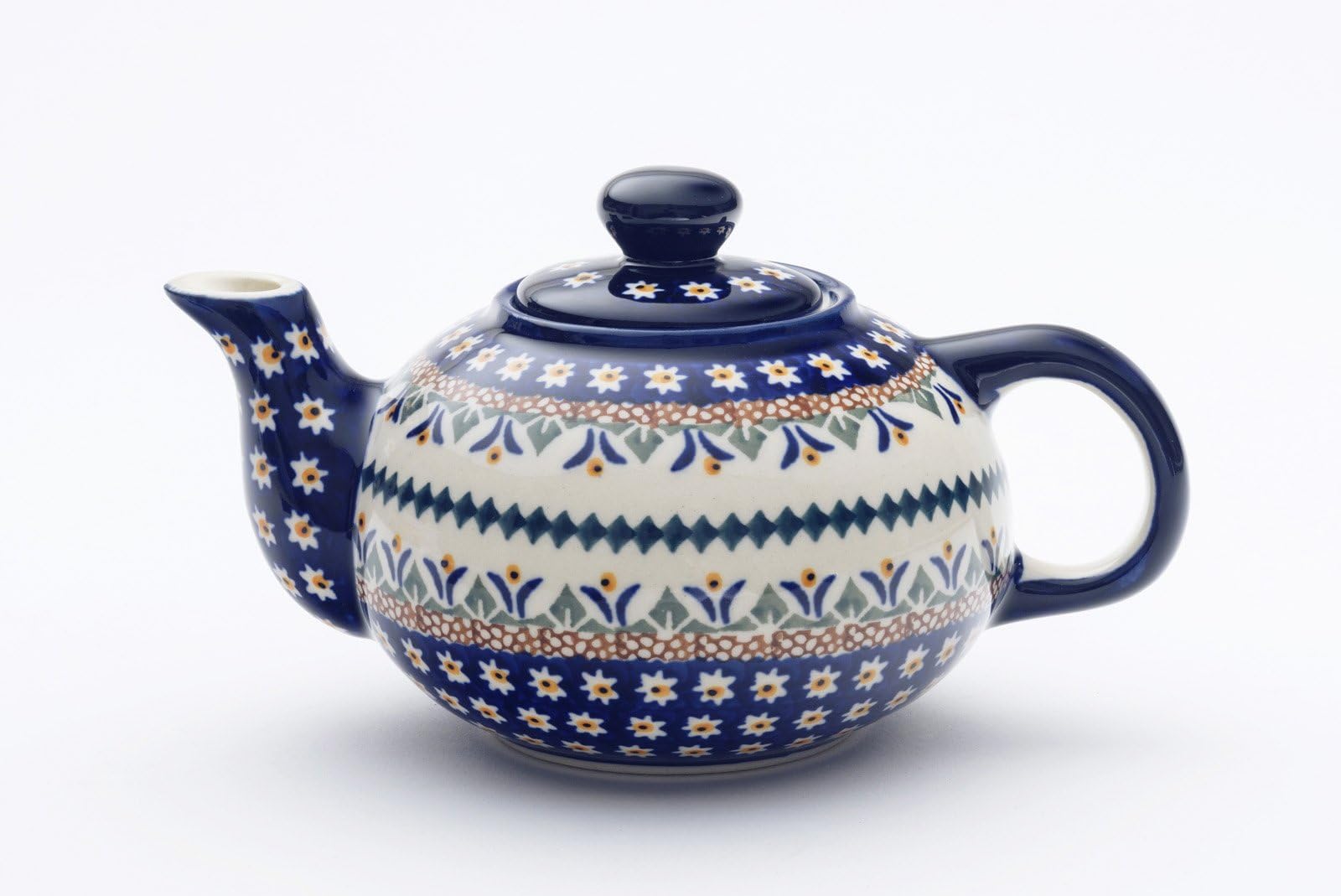 Boleslawiec Pottery Small teapot 0.42L, pattern 104AR
