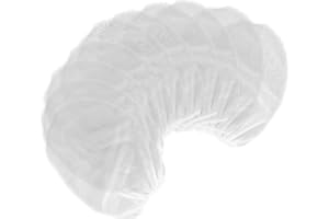 MOZEAT LENS Paint Strainer Bags 1 Gallon Paint Filter Bag White Fine Mesh Disposable Bag Bucket Strainer with Elastic Drawstring Top Opening for Paint Gardening, 10 Pack