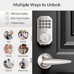 VCHOO Keyless Entry Door Lock Deadbolt with Handle