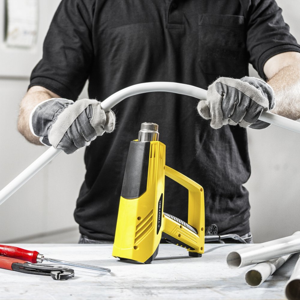 TROTEC HyStream 2100 – 2.000 W Heißluftpistole mit LCD, 50–650 °C, 5 Luftstufen, Kaltstufe, Softgrip, Überhitzungsschutz, inkl. 4 Düsen – Profi-Heißluftgebläse für Lösen, Schweißen, Schrumpfen 4