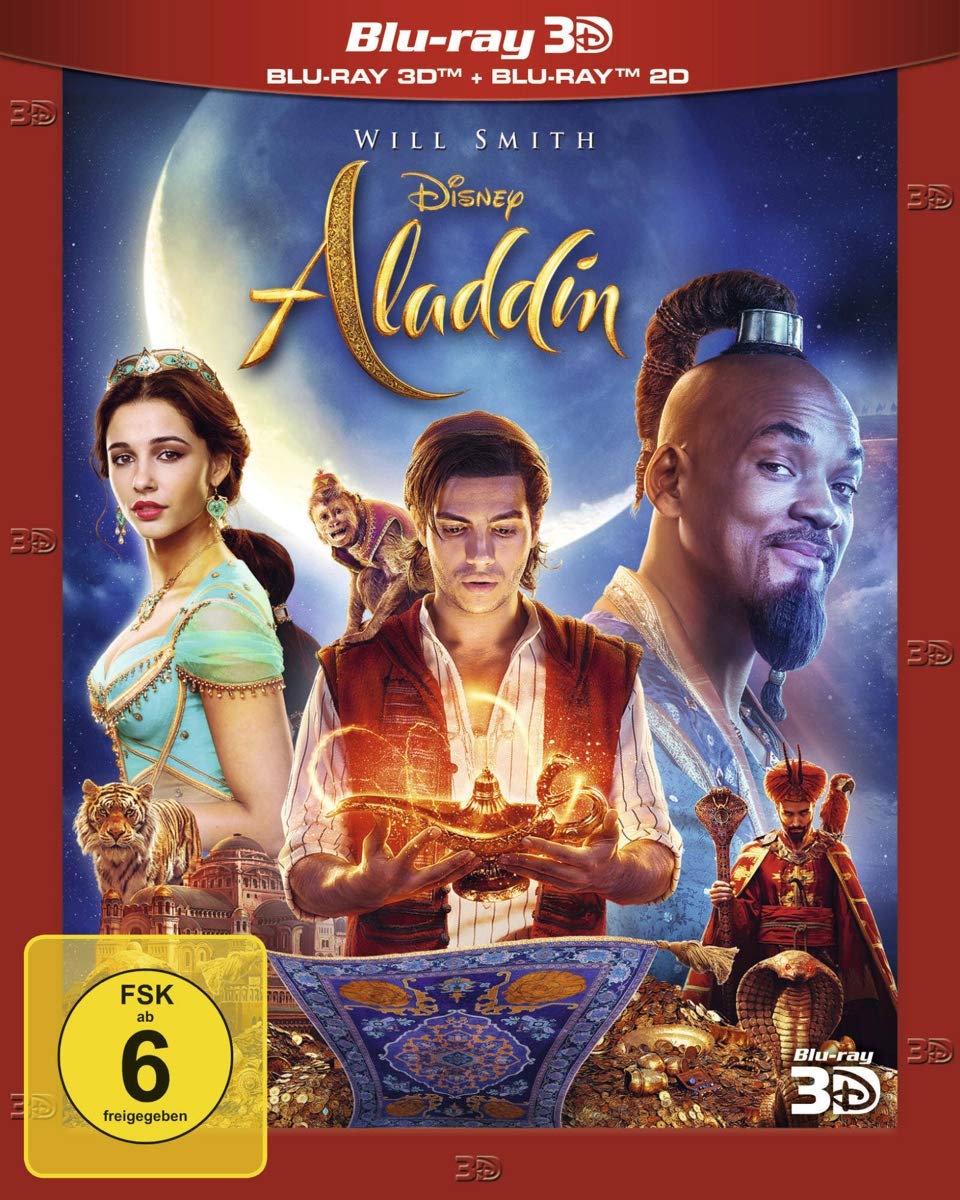 Aladdin Live Action Blu Ray 3d 2d Scott Naomi Massoud Mena Smith Will Magnussen Billy Kenzari Marwan Pedrad Nasim Acar Numan Negahban Navid Lemieszewski Kamil August John Ritchie Guy Clements Ron