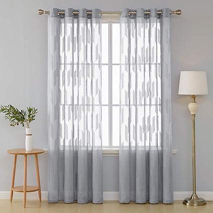 Rideau Voilage Gris | Matelas - Rideau