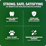 Bamboodles T-Bone Dog Chew Toy Medium Peanut Butter Flavour view 3