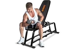 SQUATZ Adjustable Bench for Home Gym - Versatile Weight Bench for Men & Women - Ergonomic Workout Bench for Bench Press & Full Body Exercise - Heavy-Duty Steel, Non-Slip Design