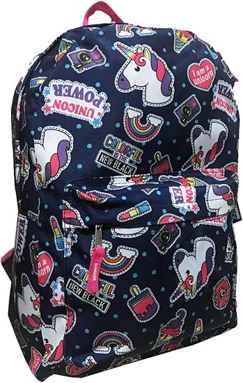 unicorn print backpack