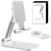 OGMAPLE Phone Stand for Desk Cell Phone Holder Stands for iPhones | Mini, Cute, Portable, Fully Foldable, Under 8" Devices, All Smart phones, Office Accessories