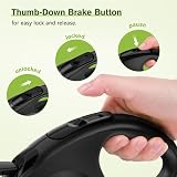 pecu te Pecute Retractable Dog Leash 8m with Poo Bag Holder Black 30kg view 6