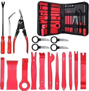 Amazon Com Matcc Trim Removal Tool Set Car Panel Removal Tools Kit 18pcs Nylon For Car Panel Dash Audio Radio Removal Installer And Repair Pry Tool Kits With Storage Bag Automotive