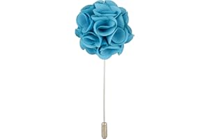 Knighthood Baby Blue Flower Bunch Lapel Pin Badge Coat Suit Wedding Gift Party Shirt Collar Accessories Brooch for Men Baby Blue