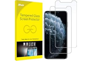 JETech Screen Protector for iPhone 11 Pro, iPhone Xs and iPhone X 5.8-Inch, Tempered Glass Film, 2-Pack
