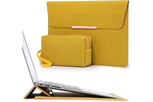 HYZUO 13.3-14 Inch Laptop Sleeve Case with Stand for MacBook Pro 14 M5/M4/M3/M2/M1 2026-2021, MacBook Air/Pro 13.3, 13.8-13.5