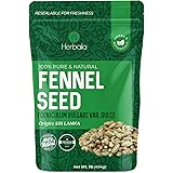 Fennel Seeds 1 Pound, Supports Healthy Digestion, Relieves Bloating/Gas, Whole Fennel Seeds in Bulk Resealable Bag, non-GMO &