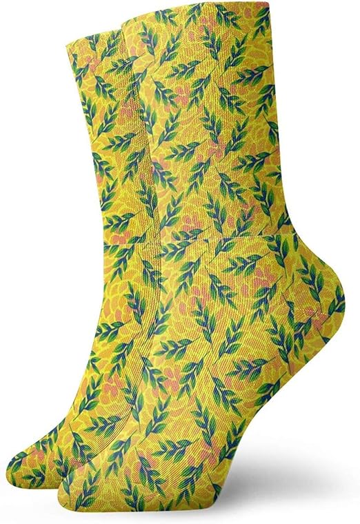 mens yellow ankle socks