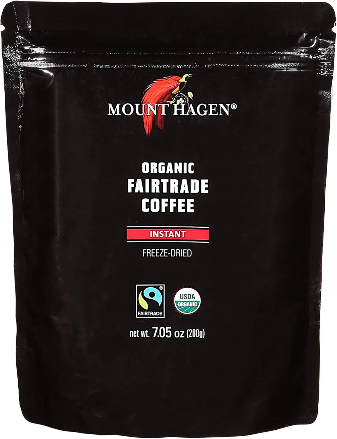 Mount Hagen 7.05 oz Organic Fair Trade Freeze Dried Instant Coffee Bulk