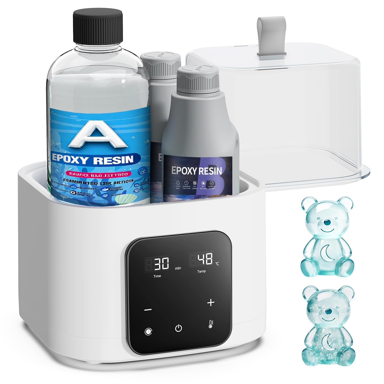 Photo 1 of Auto Resin Preheater – Large Capacity Epoxy Resin Warmer with Temperature & Timer Control, Bubble Reduction, Viscosity Thinner for 8/16/32/64oz Epoxy, UV Resin, Silicone Rubber, Winter Craft Tool