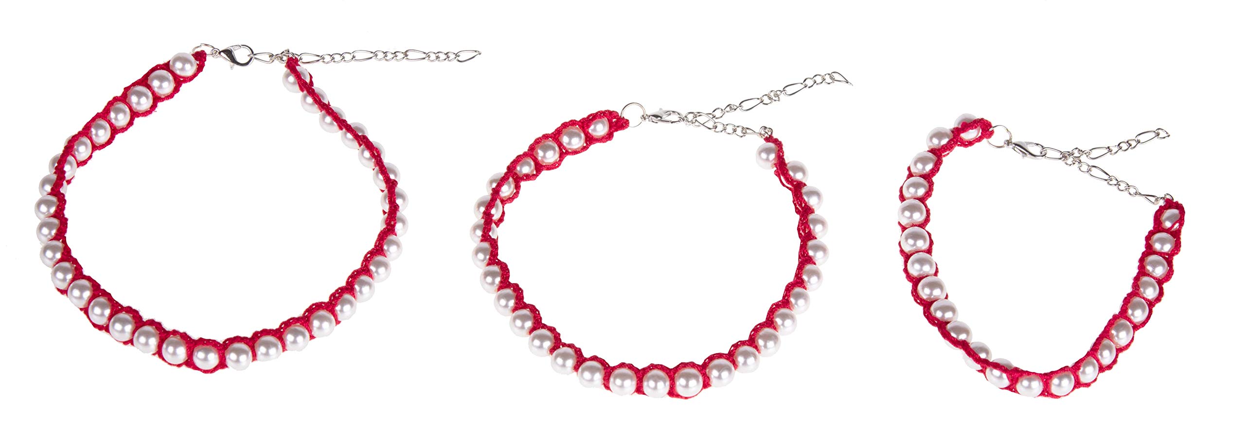 MICHI MICHI-SC73 CROCHET NECKLACE RED S 18-25 cm (7-10 Inches)