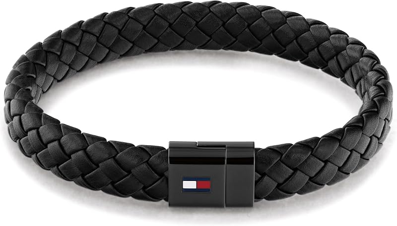 Jewelry Braccialetto da Uomo in Pelle Colore - Disponibile in Nero o Marrone