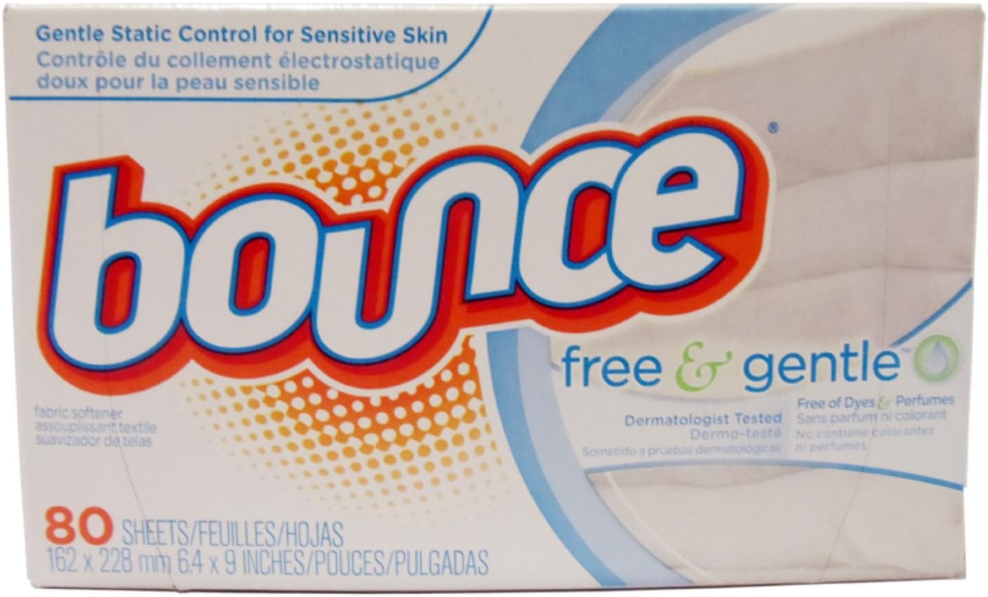 Bounce Sheets Free Unscented D 8, 80 Count Amazon.ca Health
