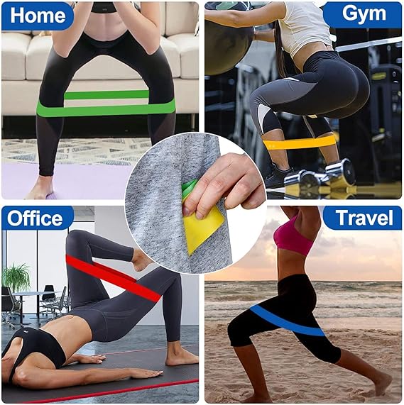Pophmn Bandas De Resistencia 5 Juegos Resistencia Ejercicio Fitness Yoga Banda De Entrenamiento Para El Hogar Pilates Estiramiento Entrenamiento De Fuerza Terapia Fisica Deportes Y Aire Libre Bolsas De Gimnasia Yellowpimento Com