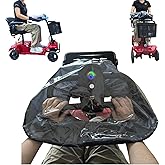 Mobility Scooter Control Panel Tiller Cover 19"x15"x8.6" Fit for Various 3/4 wheels Mobility Scooters, Heavy-Duty Clear PVC with Elastic Cuffs, Rain Guard for Outdoor Travel & Emergency Use