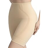 Esa Liang Shapewear for Women Tummy Control, High Waisted Girdles Shapewear Shorts Thigh Slimmer, Body Shaper Under Dress Nude