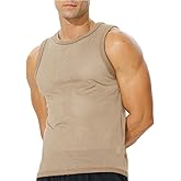 FIROTTII Men's Mesh Workout Tank Top Fitted Sleeveless Shirt for Casual Gym Muscle Training
