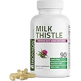 Bronson Milk Thistle Silymarin Marianum &amp; Dandelion Extract, 90 Capsules | 2-in-1 Liver Cleanse, Health, Detox &amp; Antioxidant Support, Non-GMO, Gluten-Free, Soy-Free