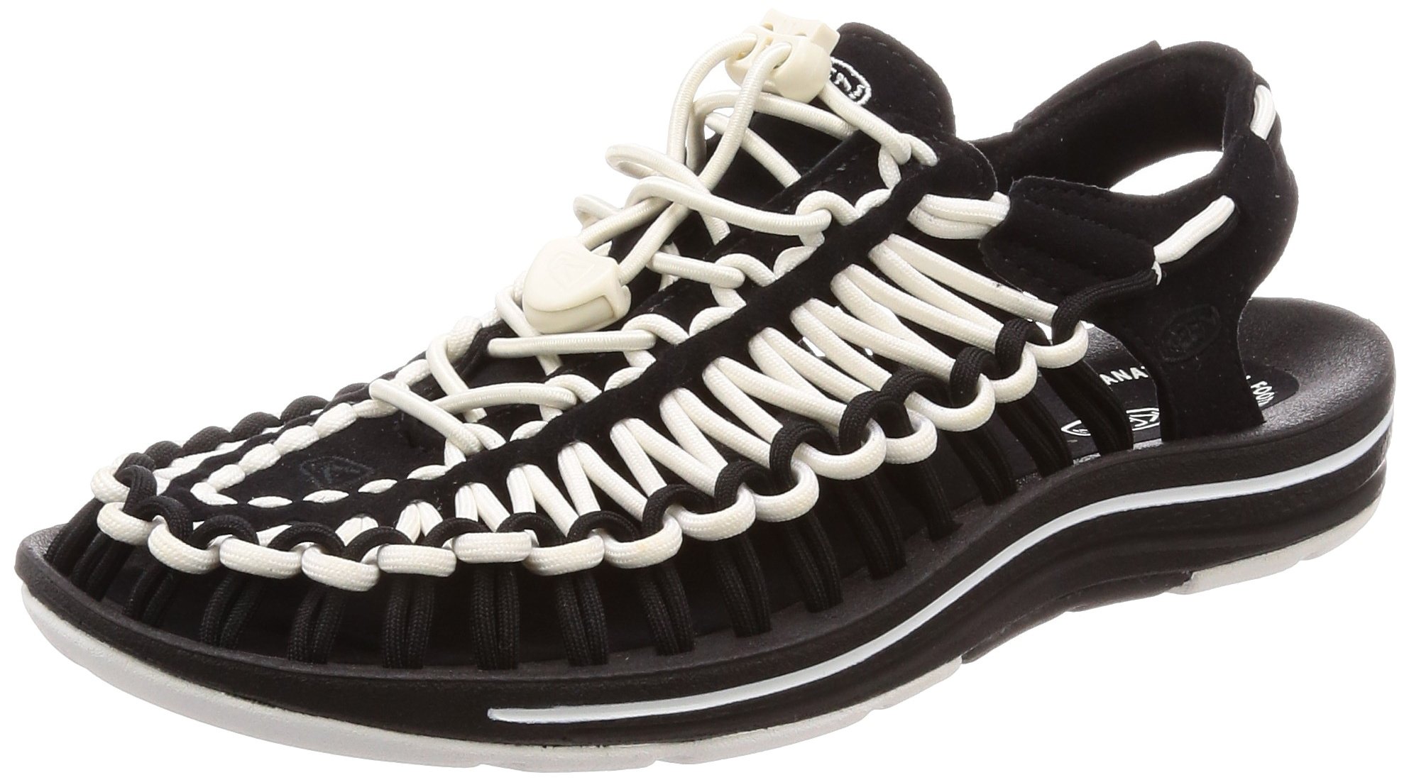 KEEN Women's UNEEK-W Sandal, black/white, 6 M US Image