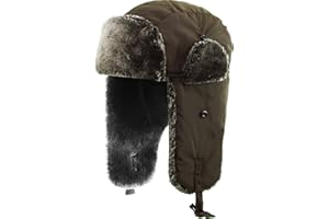 KBETHOS Basic Solid Blank Aviator Trapper hat Trooper Ear Flaps Ushanka Eskimo Russian Warm Winter Cold