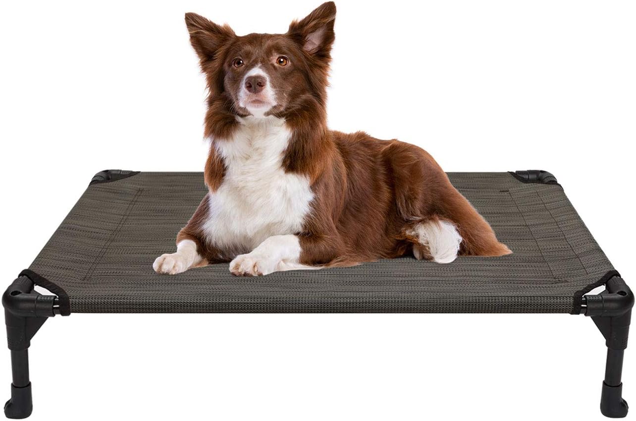 Veehoo Elevated Dog Bed, Portable Raised Pet Cot with Washable