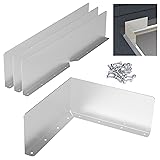 4 Pcs Gutter Valley Splash Guards,Rain Gutter