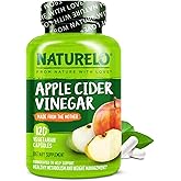 NATURELO Apple Cider Vinegar Capsules - Natural ACV with Mother Supplement for Men & Women for Detox, Cleanse and Weight Management - 120 Vegan Capsules