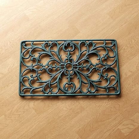 Amazon 玄関マット 屋外 外用 砂落とし 泥落とし 鉄製 鋳物 おしゃれ エントランスマット 59 35cm アイアンの玄関マット Toy73 ドアマット オンライン通販