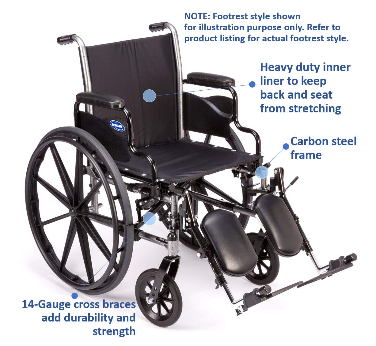 Invacare Tracer SX5 Wheelchair for Adults | Everyday Folding | 20 Inch Seat | Desk Arms: Industrial & Scientific