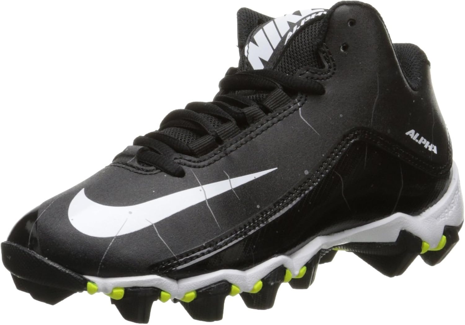 Amazon.com | Nike Boy's Alpha Shark 2 3/4 Football Cleat Black/Anthracite/White Size 4.5 M US 