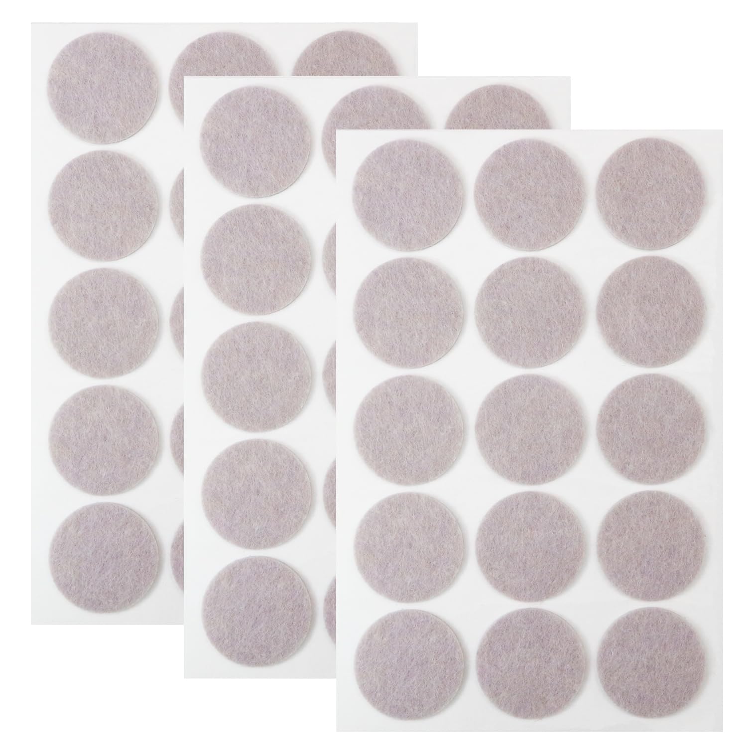 家具保護パッド 【丸 小】 28mm 円 傷防止 床 椅子 足 フェルト 3シート 45個入り 【ベージュ】 きらきらぷんぷん丸 KHP-006 の商品画像