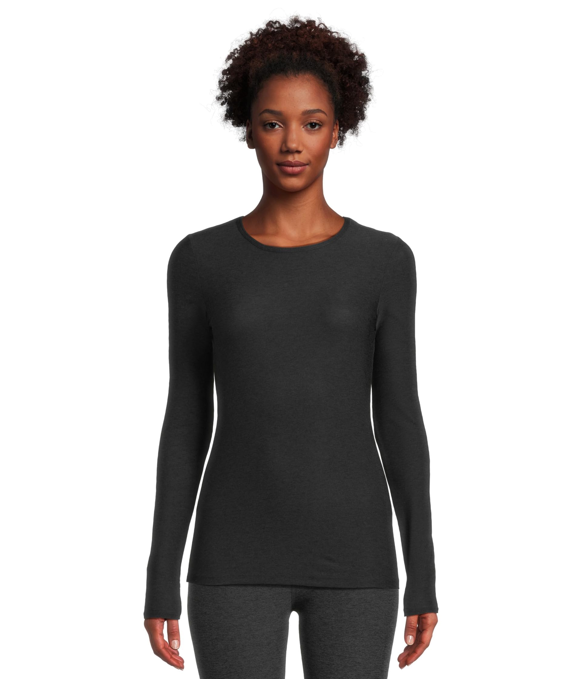 Beyond Yoga - Jersey clásico para mujer, Darkest Night, S