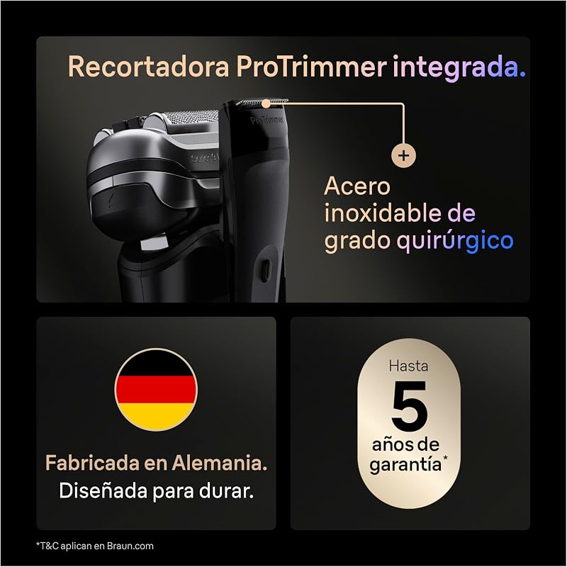 Series 9 Pro+ Afeitadora Eléctrica Hombre, 9660CCE, Negro