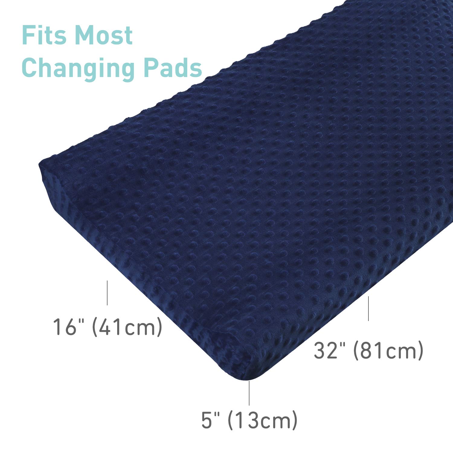 Changing Pad Cover - Babebay Ultra Soft Minky Dots Plush Changing Table Covers Breathable Changing Table Sheets Wipeable Changing Pad Covers Suit for Baby Boy and Baby Girl (2 Pack): Baby
