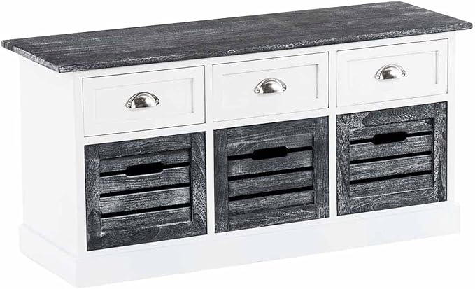 CLP Truhenbank Agata im Landhausstil I Platzsparende Sitzbank mit