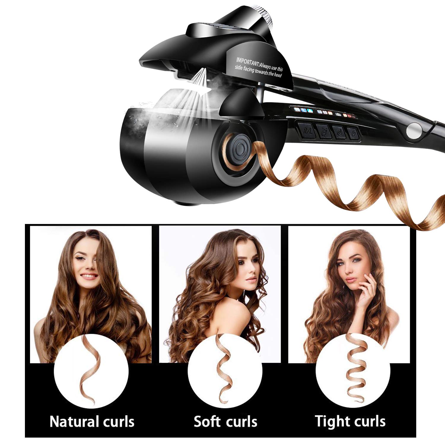 curling iron that sucks hair in