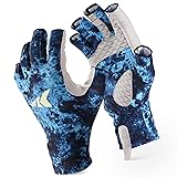 KastKing La Sal Fishing Gloves UPF50+ Sun Gloves UV