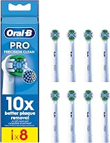 Oral-B Pro Precision Clean Replacement Brush Heads 8 Pack White