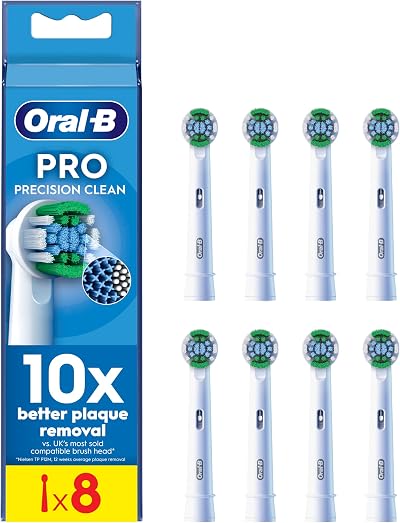 Oral-B Pro Precision Clean Replacement Brush Heads 8 Pack White