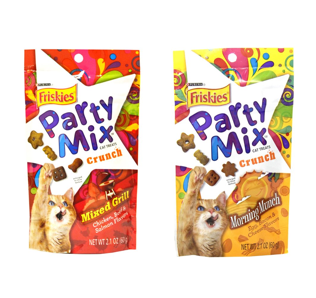 Friskies Party Mix Crunch Variety Pack (9 Flavors) Wild West, Morning