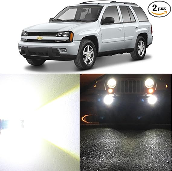 LED Headlight Kit 880 6000K White Fog Light Bulbs for PONTIAC Sunfire 2003-2005
